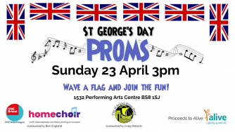 St George's Day Proms for Alive Activities by City of Bristol Brass Band, Homechoir and UWE Singers