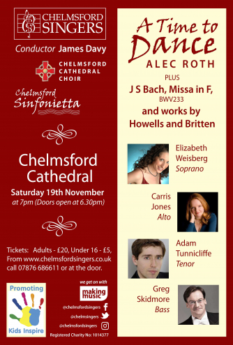 Poster listing concert details - all available in the program note