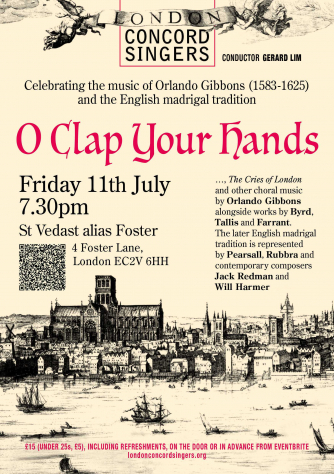 Sounds of London: Orlando Gibbons and the English Madrigal Tradition