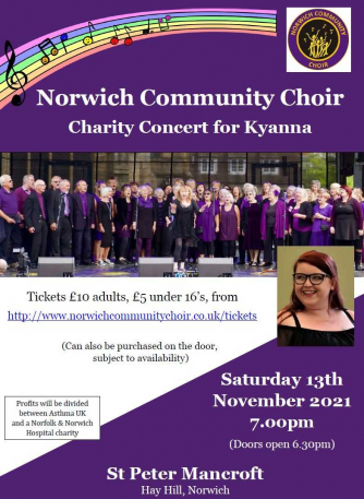 Norwich Community Choir concert poster
