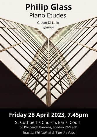 Philip Glass - Piano Etudes. Giusto Di Lallo: Piano