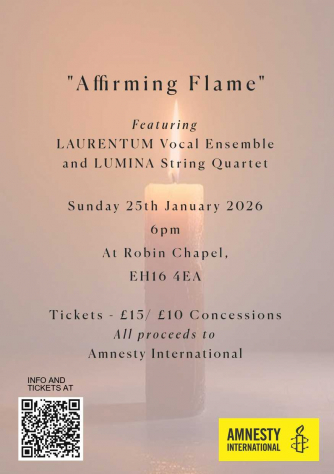 Affirming Flame concert with candle