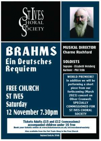 St Ives Choral Society - Brahms Ein Deutsches Requiem