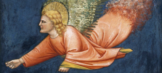 Detail of 14th-century fresco (North Italian, Anon) via Rawpixel