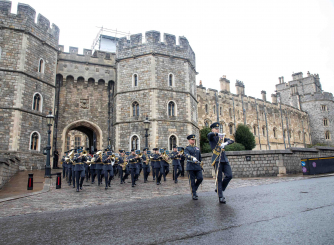 RAF Regiment Band at Windsor Castle
