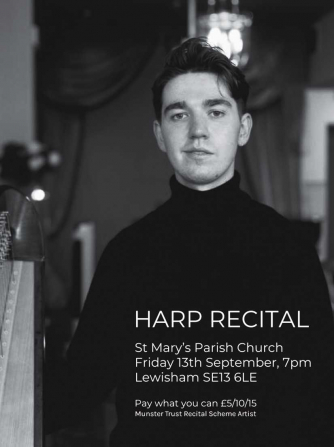 Harp recital by Milo Harper