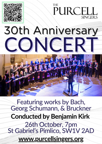 Purcell Singers, 30th Anniversary Concert