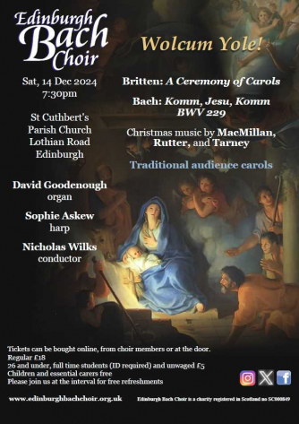 Edinburgh Bach Choir Christmas Concert 2024