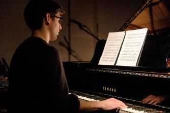 Joseph Houston playing the piano