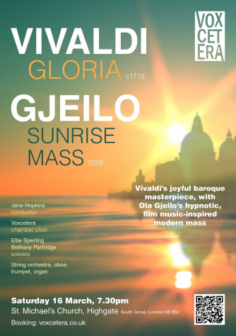 Vivaldi: Gloria and Gjeilo: Sunrise Mass