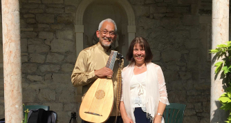 Din Ghani and Jane Hunt at Iford