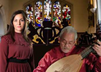 Gwendolen Martin and Din Ghani at the Charterhouse