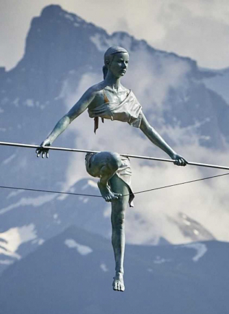 Image: Open Space - the balancing sculpture by Jerzy Kędziora. Photo by Bartek Kędziora, Art&Balance Foundation
