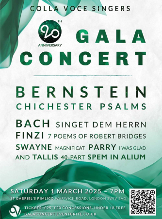 Colla Voce Singers 20th Anniversary Gala Concert
