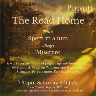 Pinsuti Chamber Choir presents: “The Road Home”