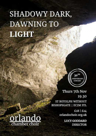 Shadowy dark, dawning to light