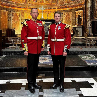 Guards Piano Duet at Guards Chapel