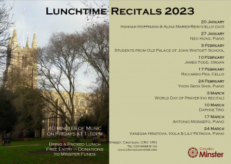 Croydon Minster - Lunchtime recitals 2023