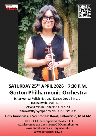 Gorton Philharmonic Orchestra Spring 2026 Concert