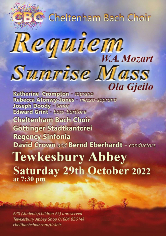 Mozart and Gjeilo at Tewkesbury Abbey