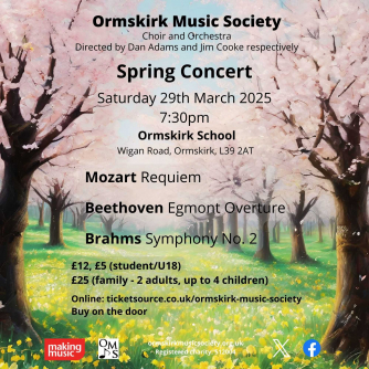 Ormskirk Music Society Spring Concert