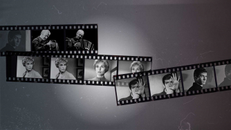 A reel of film showing stills from Psycho