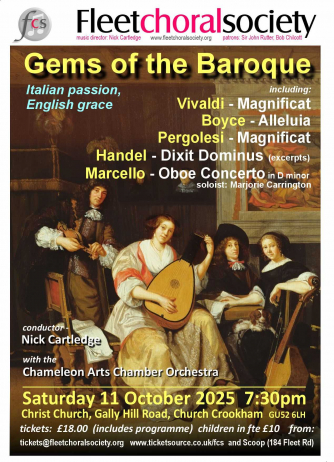 Fleet Choral Society's October concert