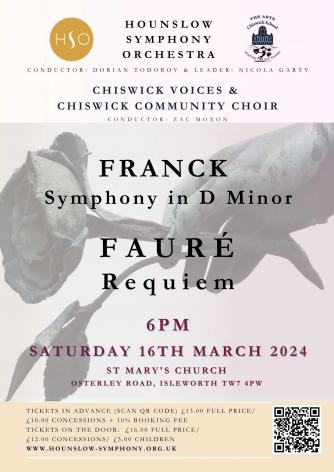 Hounslow Symphony Orchestra 70th Season Spring concert