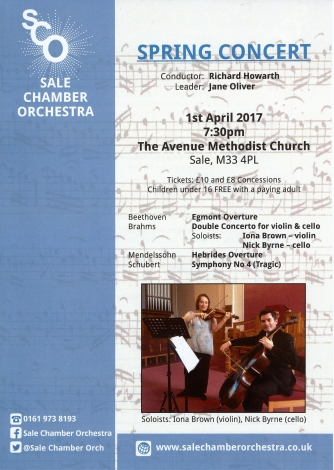 Sale Chamber Orchestra Autumn Concert