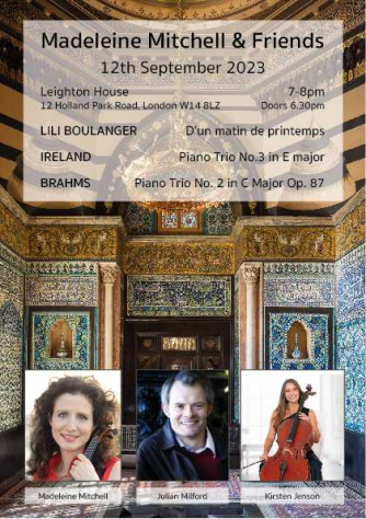 Leighton House Piano Trio Concert
