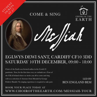Choir of the earth brings our come and sing Messiah Tour to Cardiff
