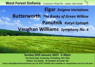 Vaughan Williams,  Elgar,  Butterworth