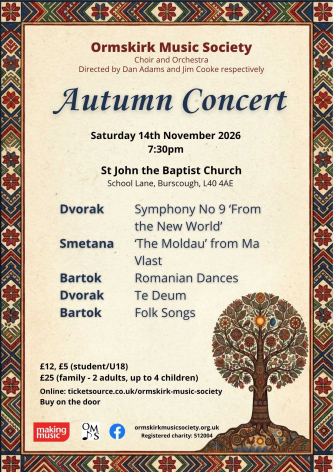 Ormskirk Music Society Autumn Concert