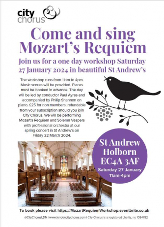 Come and sing Mozart's Requiem