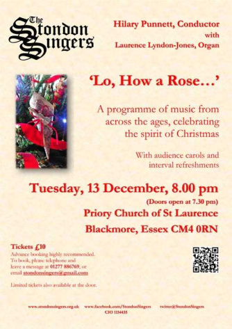 Stondon Singers - Christmas at Blackmore
