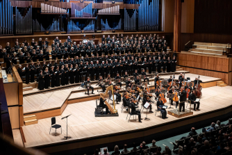 The Bach Choir at Southbank Centre's Royal Festival Hall. Image by Clive Barda
