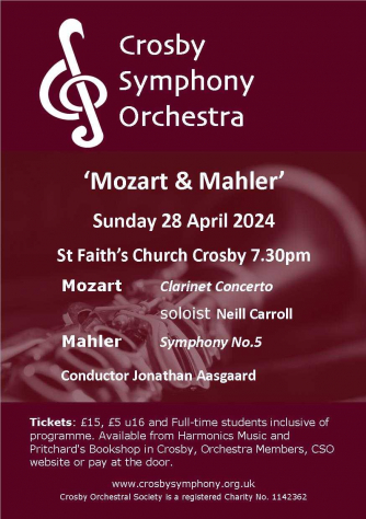 Crosby Symphony Orchestra - Mozart & Mahler