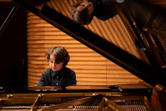 Yehudi Menuhin School pupil playing piano