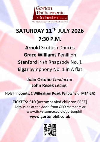 Gorton Philharmonic Orchestra Summer 2026 Concert