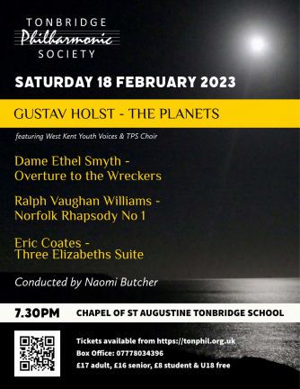poster for TPS February 2023 orchestral concert