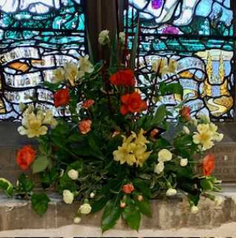 Festival flowers in Pinner Parish Church