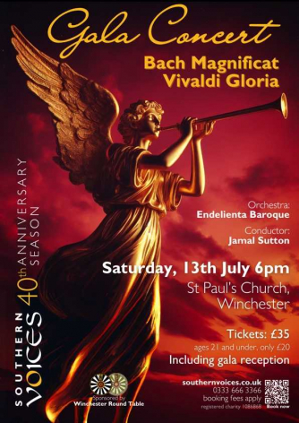 Southern Voices. Gala concert and Gala Reception to celebrate 40 years of choral excellence
