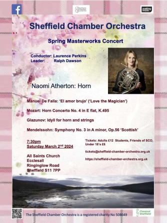 Sheffield Chamber Orchestra featuring Naomi Atherton