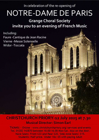 Celebration of the re opening of Notre Dame de Paris