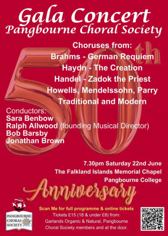 50th Anniversary of Pangbourne Choral Society