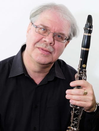Rob Blanken with his clarinet