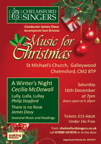 Text listing the place, time and content of the concert, all also covered in the descriptive text