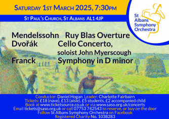 St Albans Symphony Orchestra spring concert