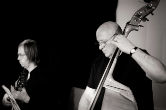 Gavin Bryars playing the Double Bass