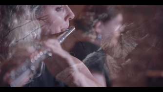 Marsyas Trio perform in Fidelio Cafe with film projections